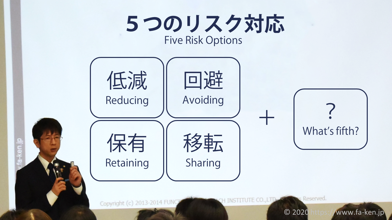 リスク対応は４つではなく５つ | 株式会社ファンクショナル・アプローチ研究所オフィシャルブログ